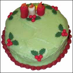 "Rich fresh cream cake - (Pista flavour) 2kgs - Click here to View more details about this Product